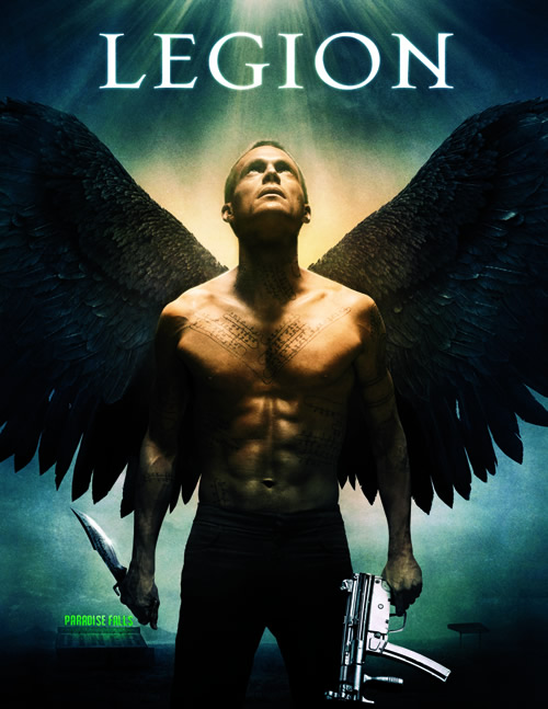Paul Bettany plays the archangel Michael, who is fallen and wingless but 